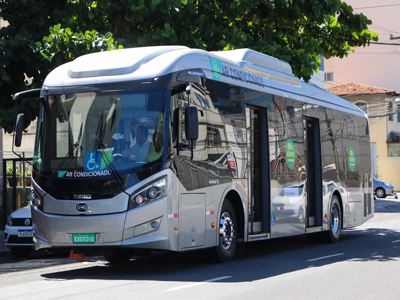 Ônibus 100% elétrico será testado em linhas de transporte a partir dessa terça-feira (16)