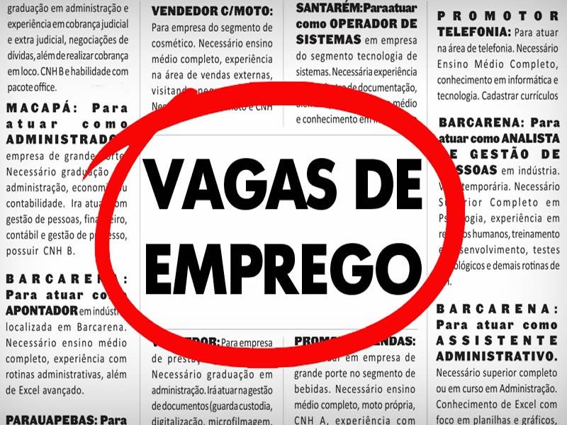 Simm oferece 156 vagas para esta terça-feira (8)