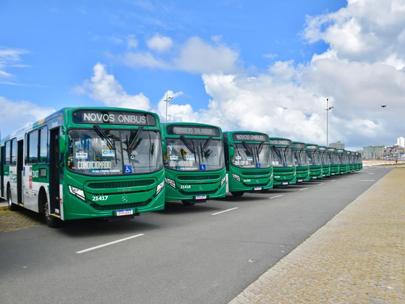 Frota de Salvador ganha novos ônibus climatizados e com acessibilidade
